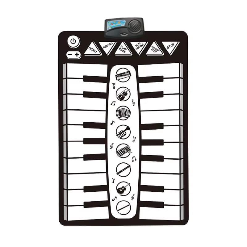 Black and white play mat
