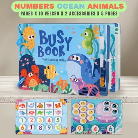 Montessori Busy Book Velcro Matching | BusyBity™️