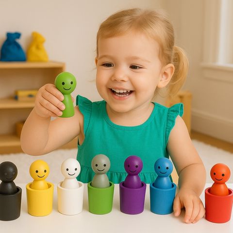 Educational Colour-Matching Montessori Toy 12pcs | ColourfulFriends™️