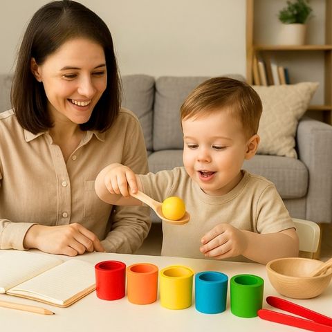 Wooden Montessori Development Toy | ColourCups™️