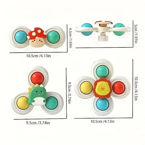 Mesmerizing Cartoon Fidget Spinners 3PCS | TwirlBabies™️