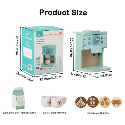 Wooden Coffee Brew Machine Set | Playpresso™️