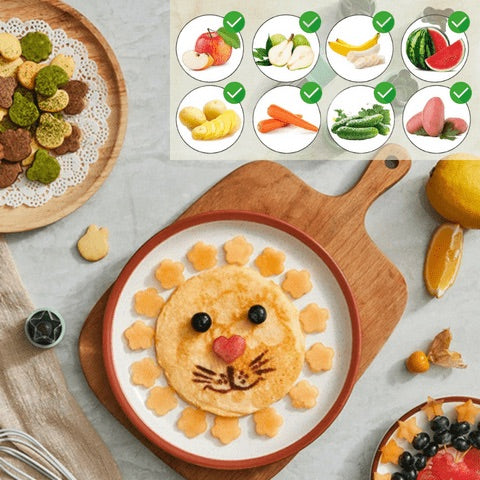 Adorable Fruit & Vegetable Shape Cutter 12PC set | VeggieYum™️