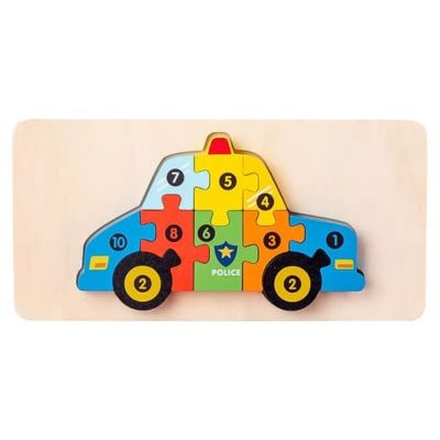 puzzle police car