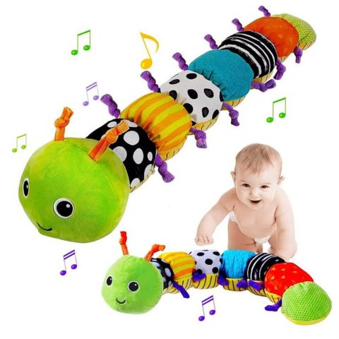 Cuddly Rattling Caterpillar Plush | SnuggleBuggie™️