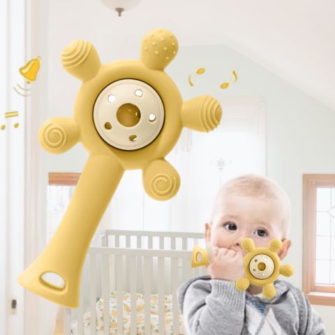 Rattling Silicone Teether Wheel | RattleWheel™️
