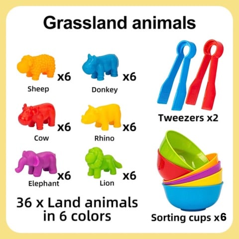 Creative Coloured Animal Sorting | ColourPinch™️
