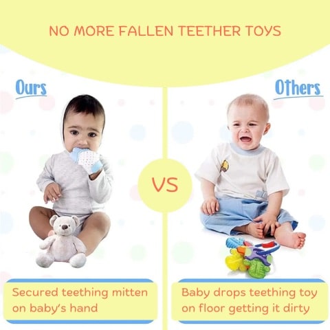 Nibbly Baby Teething Toys Mitten | BestieMitt™️