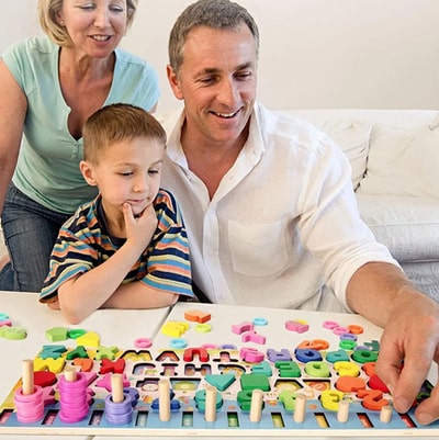 wooden baby puzzle