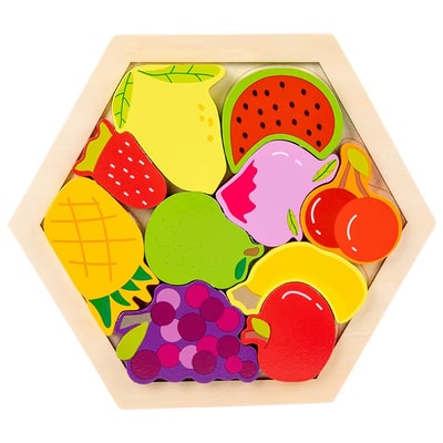 wooden fruit puzzle
