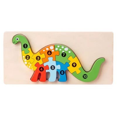Wooden puzzles puzzle - Fine Motor Skills Builder - 14x25 cm