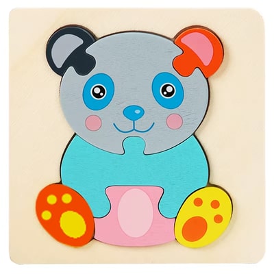 wooden puzzles bear