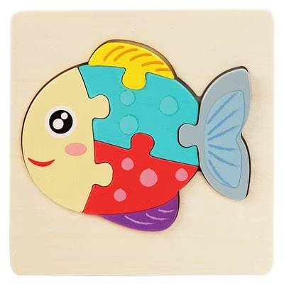 wooden puzzles fish