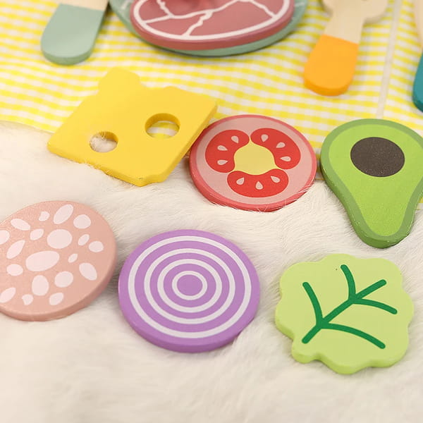 wooden food toy