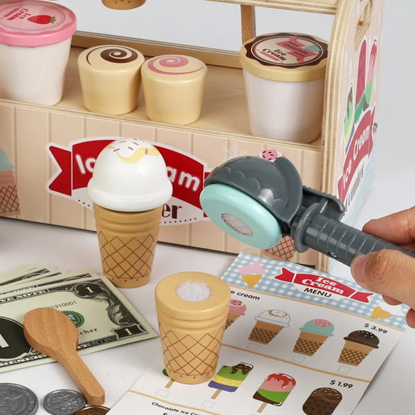 wooden ice cream