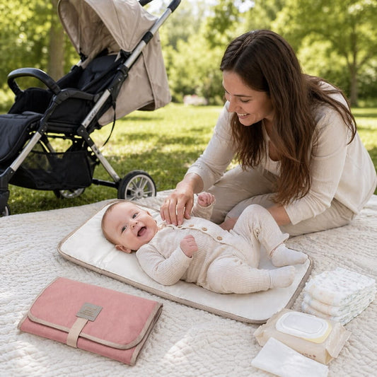 Baby girl changing mat