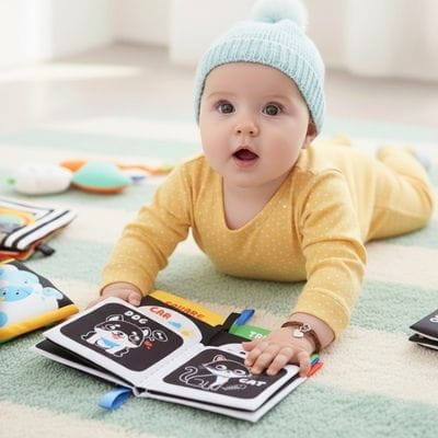 Black and white baby books