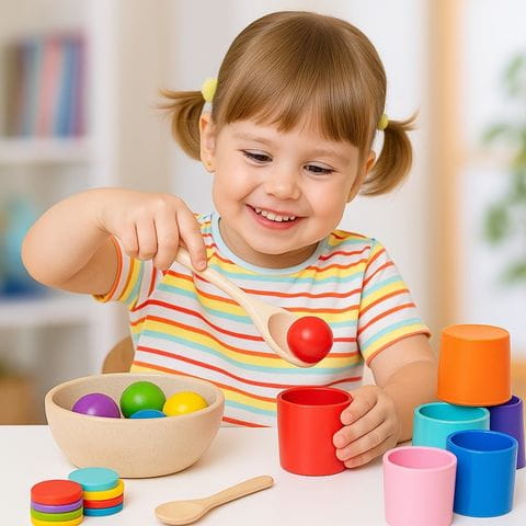 Colour sorting toys