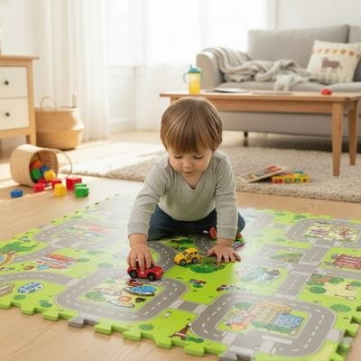 Cushioned play mat