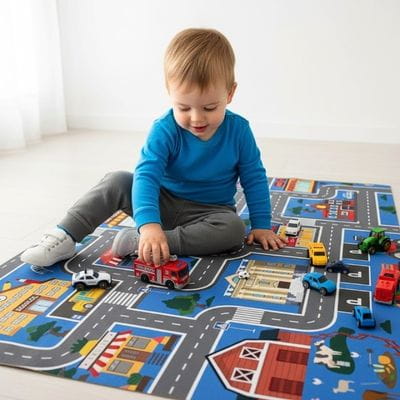 Cushioned play mat