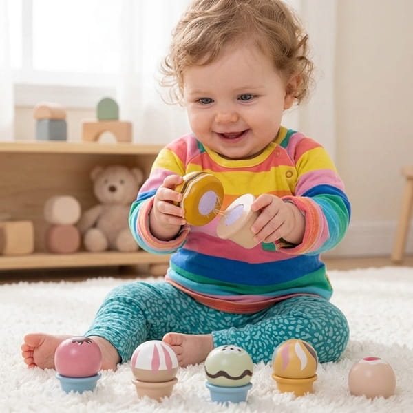 Ice cream wooden toy