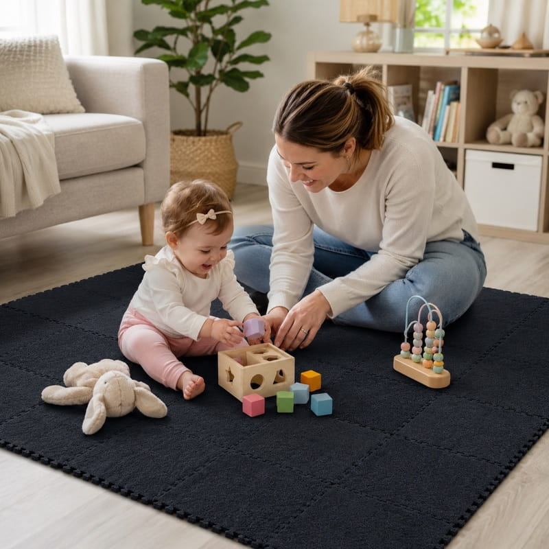 Interlocking foam mats