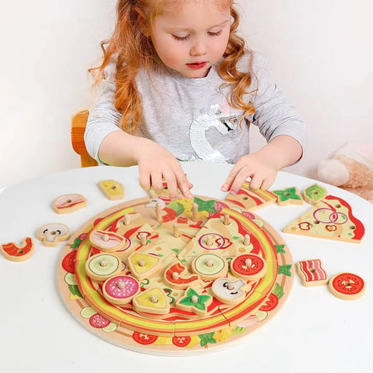 Pizza wooden toy