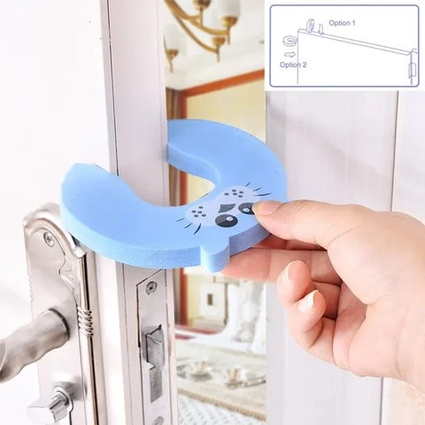 Cartoon Anti-Closing Door Stopper for Crawling Babies | HappyCrawl™️