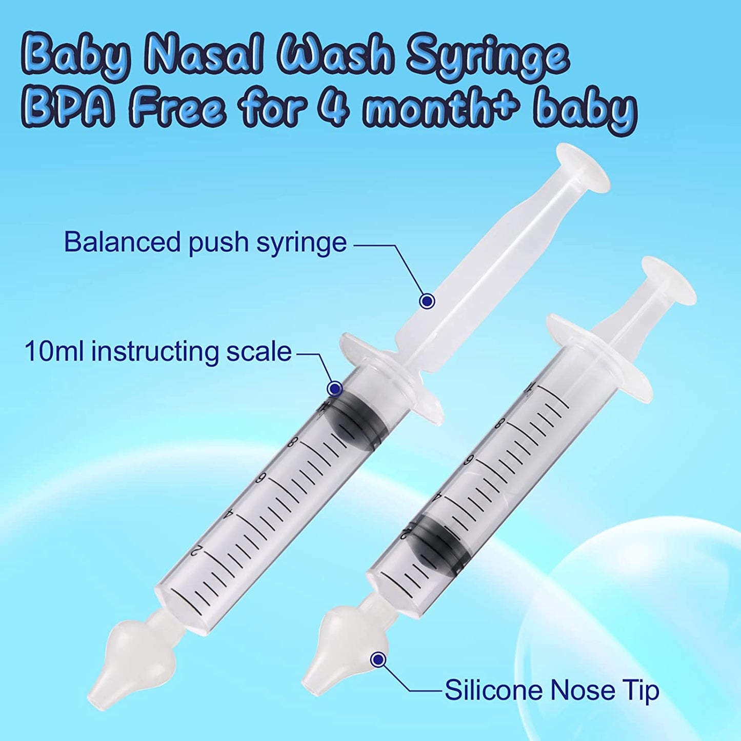 Nasal congestion succion syringe for babies 2PC | EasyFlow™️