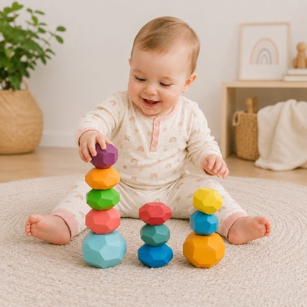 Stacking toys wooden