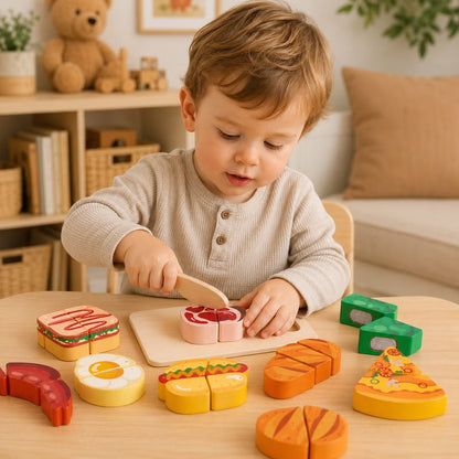 Wooden kitchen toys