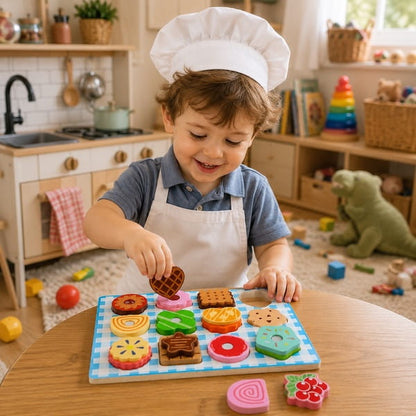 Wooden toy food