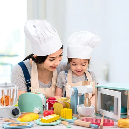 Wooden Kitchen Toaster Toy Set | YummyToasty™️
