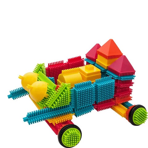 Visionary Bristle Blocks Building for Kids 144PC | SpikyStack™️