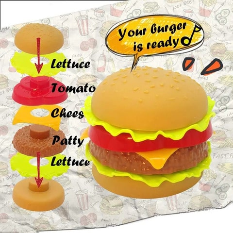 Fast Food Burger & Fries Play Set for Kids | BuildA'Patty™️