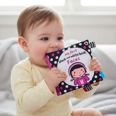 black and white infant books