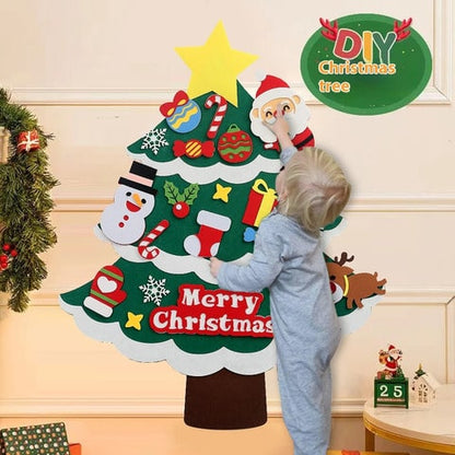 Whimsical DIY Felt Christmas Tree Decorating 32PC | MerryOwnTree™️