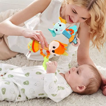 Friendly Squeaking Animal Plush Toy 3PCs | HyperShaker™️