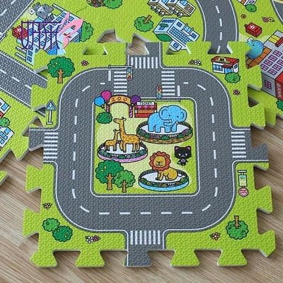 car play mat and cars
