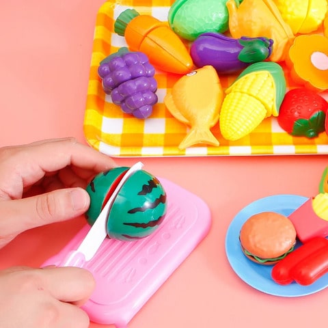 Food Cutting Fruits & Veggies Play Set | JrChopper™️