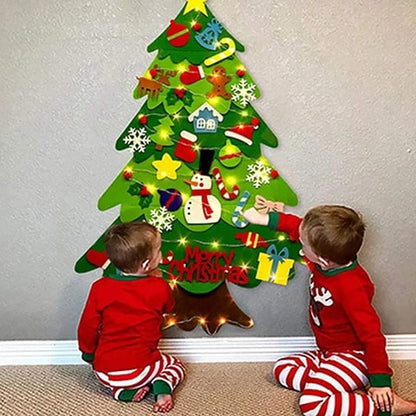 Whimsical DIY Felt Christmas Tree Decorating 32PC | MerryOwnTree™️