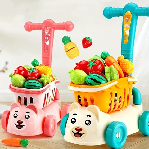 Lovable Supermarket Shopping Cart for Babies | TinyTrolly™️