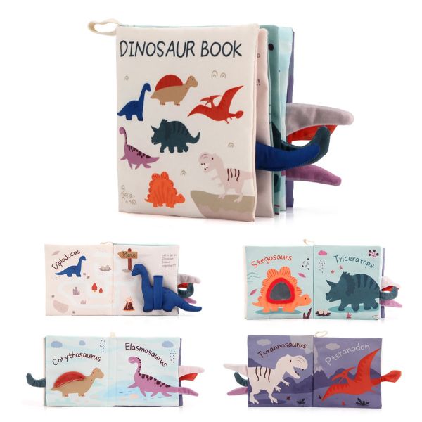dinosaur with book