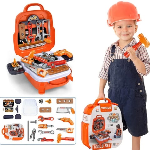 Epic Construction Tools Backpack Set for Kids | FixerFun™️