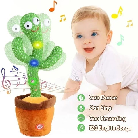 Talking Dancing Plush Cactus for Babies | WiggleBud™️