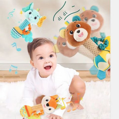 Friendly Squeaking Animal Plush Toy 3PCs | HyperShaker™️