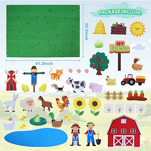 Magical Felt Story Board Mat for Kids | StickMeMat™️