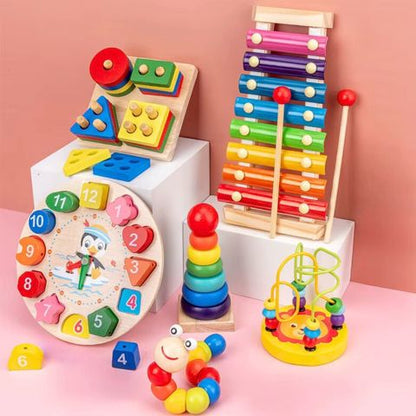 Wooden Montessori Learning Set 6PC | SensoryPack™️