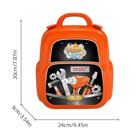 Epic Construction Tools Backpack Set for Kids | FixerFun™️