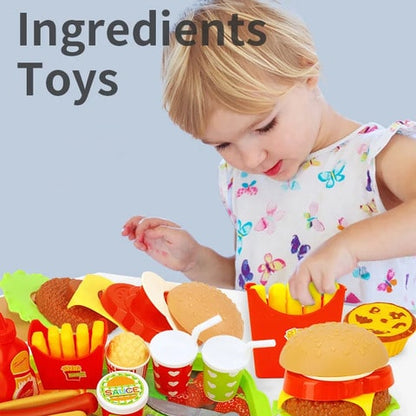 Fast Food Burger & Fries Play Set | BuildA'Patty™️